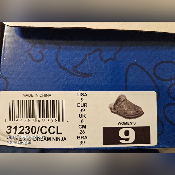 Bobs from Skechers Dream Ninja Slippers  Charcoal Size 9 Sparkles Nwt - Picture 6 of 13